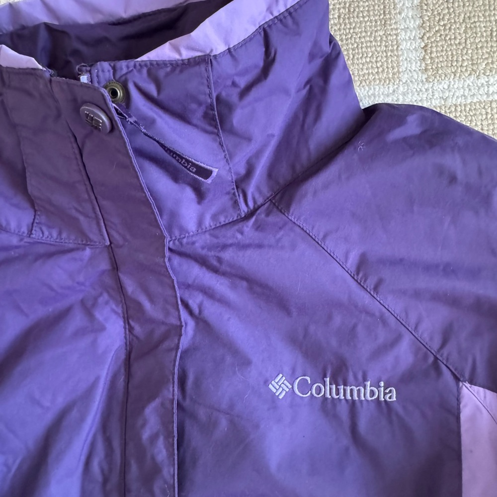 New Columbia Interchange Waterproof Ski Jacket Outdoor Insulated Snow Purple XL - Picture 5 of 12